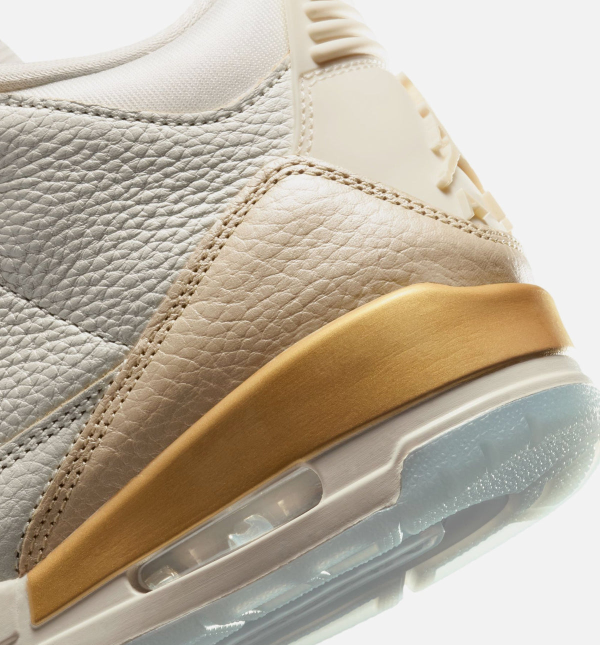 Air Jordan 3 Retro Women's Lifestyle Shoes - Sail/Team Gold/Pale Ivory/Metallic Gold/Ice