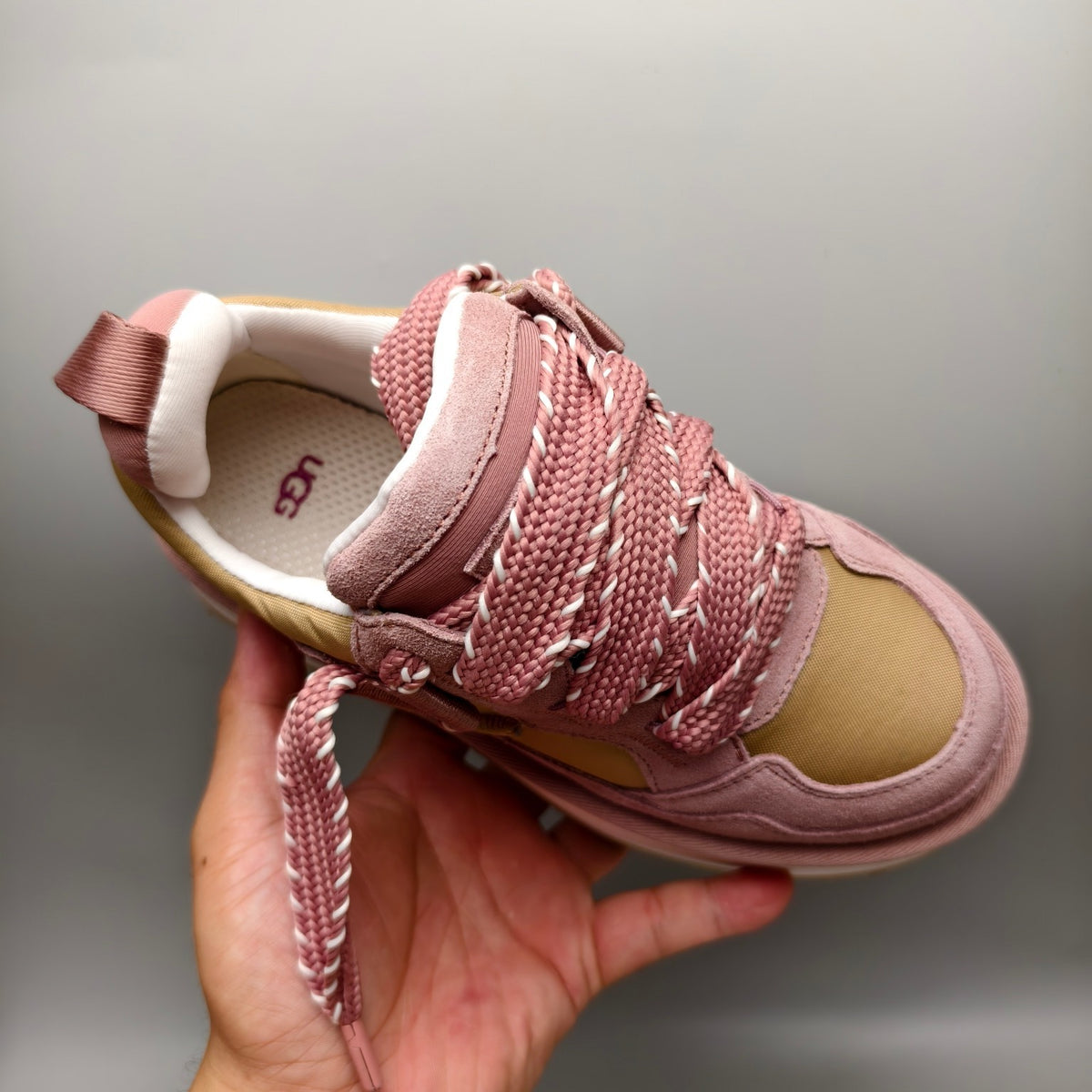 1541 Chunky Dad Sneakers Lace-Up Casual — Pink (In Stock)