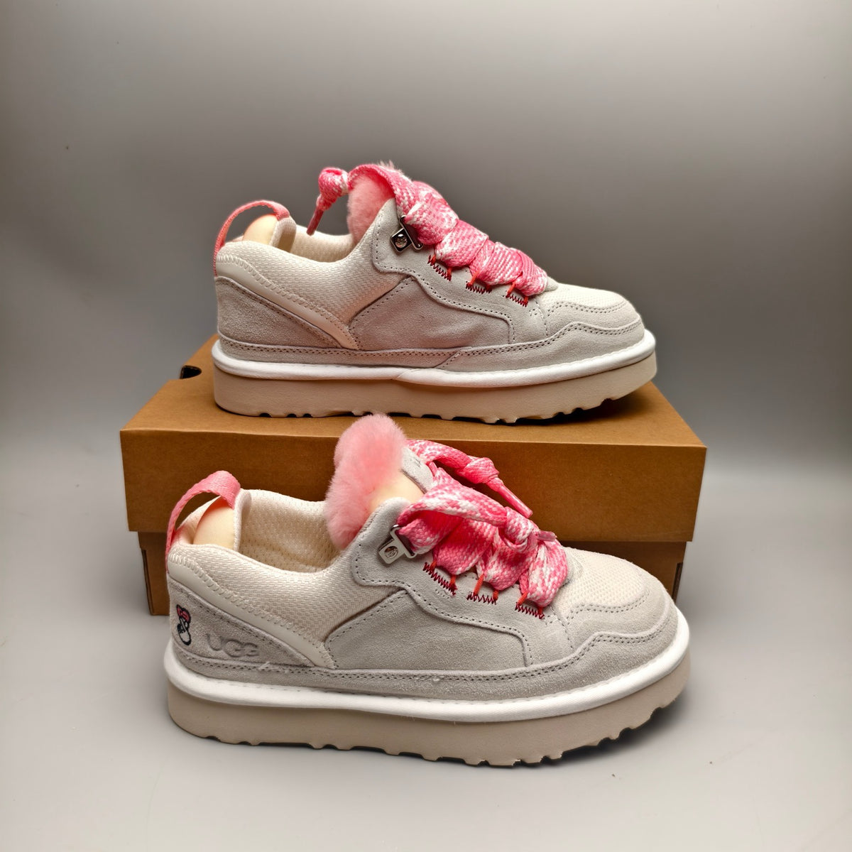 4032-2170 Couple Mesh Sport Casual Shoes — White (In Stock)