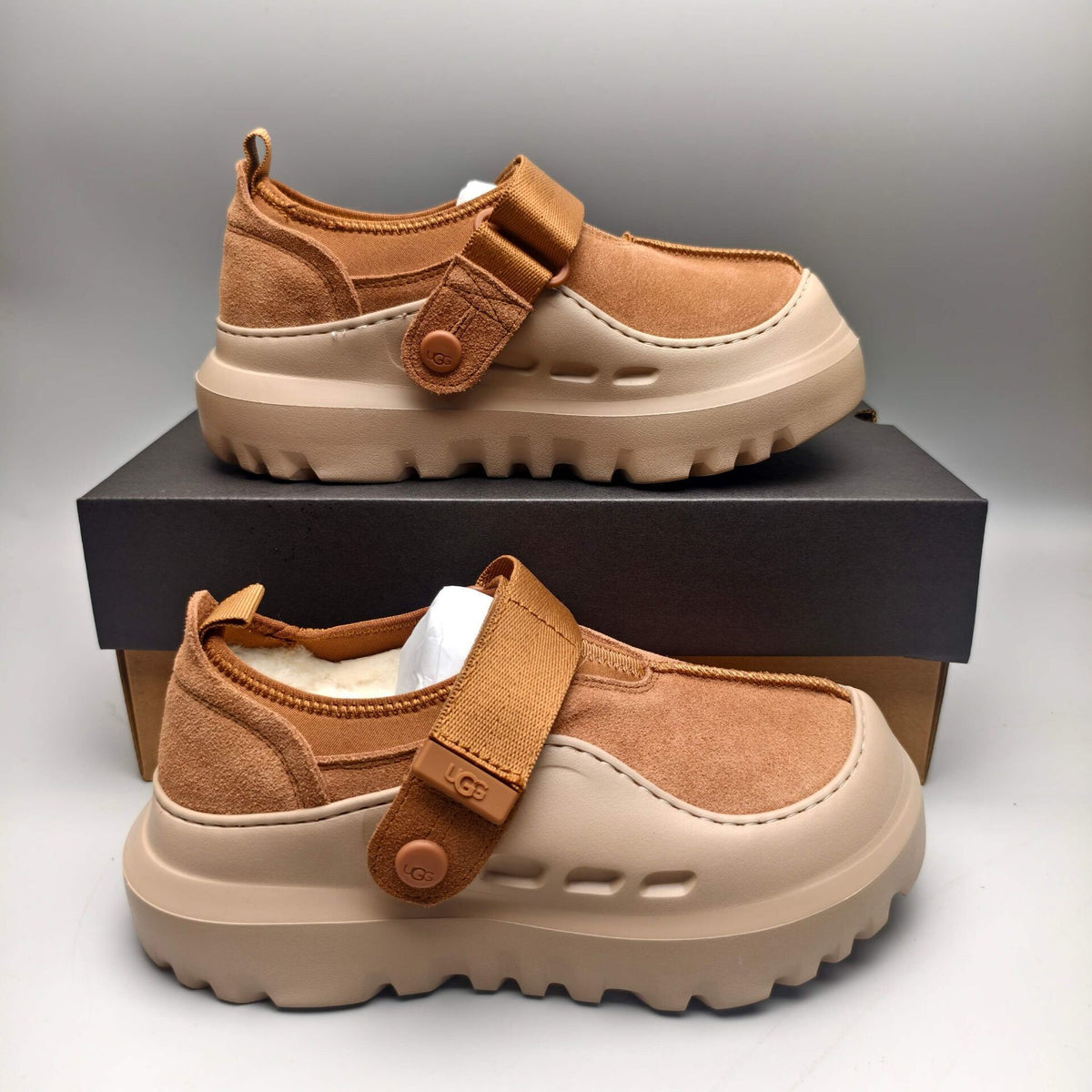 7550 Slip-On Casual Unisex Shoes — Chestnut (In Stock)