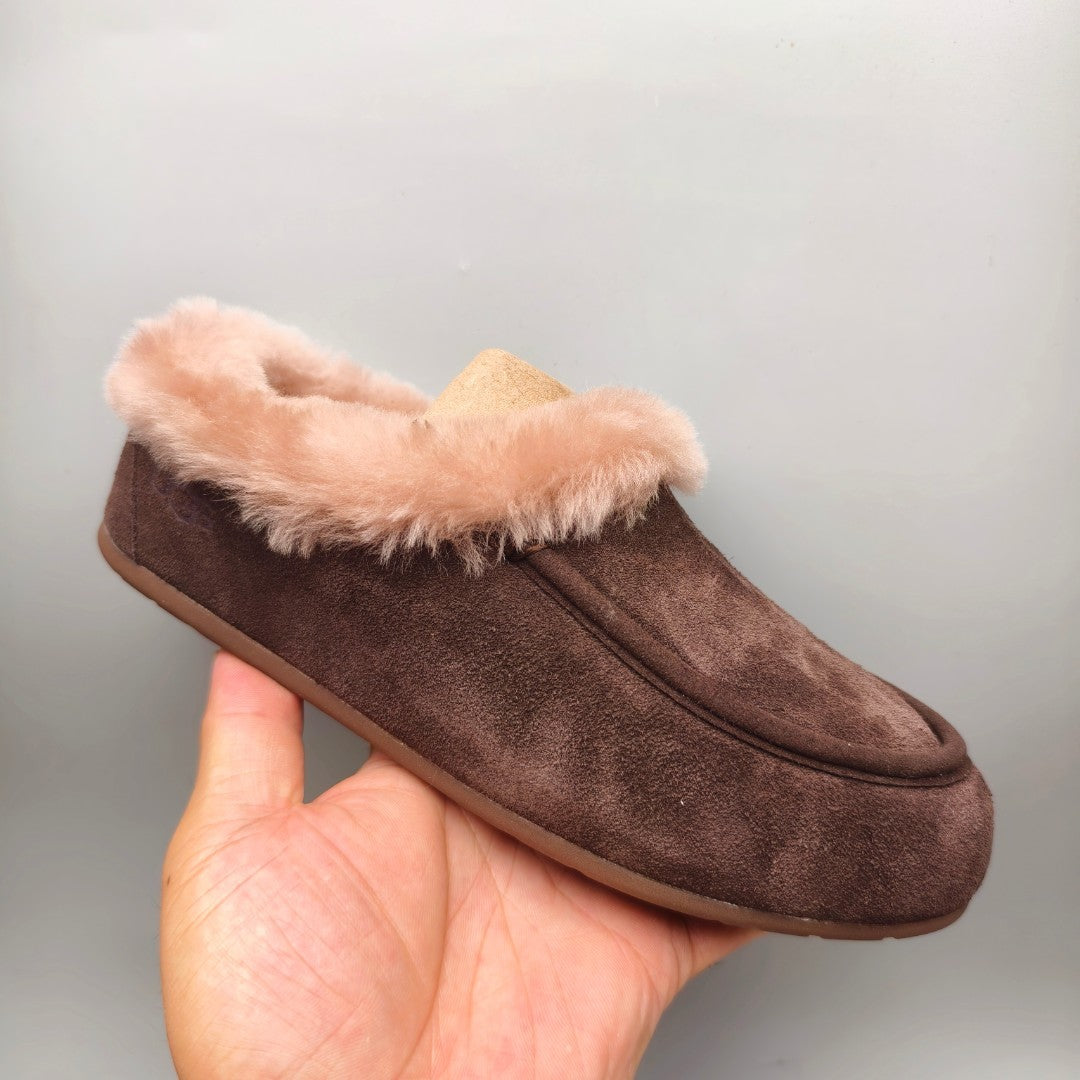 1391 Casual Slip-On House Shoes — Chocolate (In Stock)