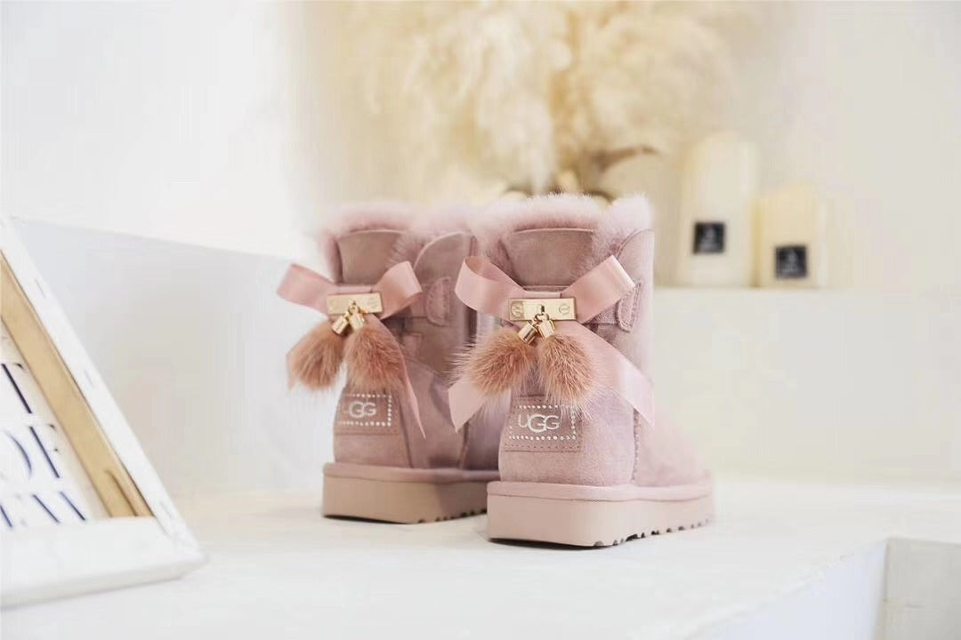 6503 New 3-in-1 Snow Boots — Dusk Pink