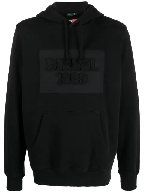 Diesel logo-patch hoodie