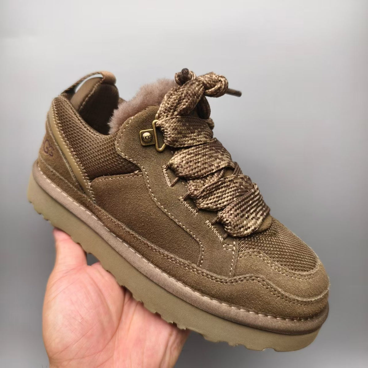 4032 Couple Mesh Sport Casual Shoes — Walnut (In Stock)