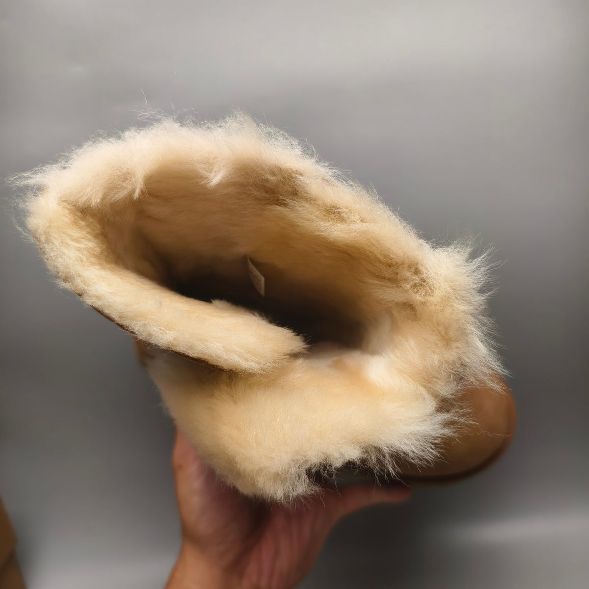 1533 Wedge Thick-Sole Mid-Calf Fashion Boots — Chestnut (In Stock)