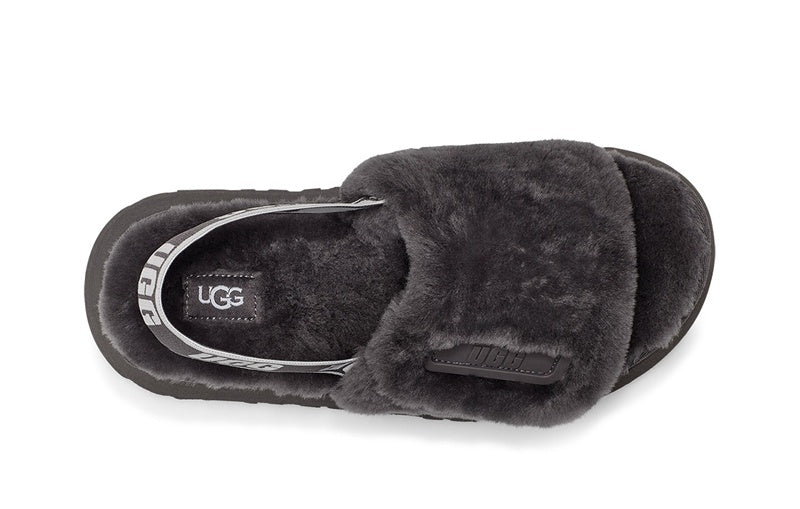 2258 Disco Fluffy Sandals — Gray (In Stock)