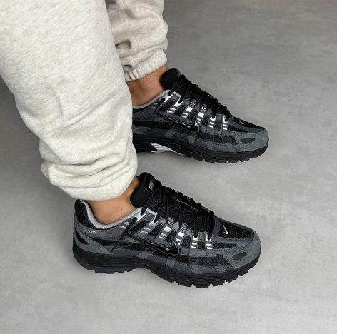 Nike P-6000 Suede 'Anthracite/Black/Chrome/Metallic Silver' Sneakers