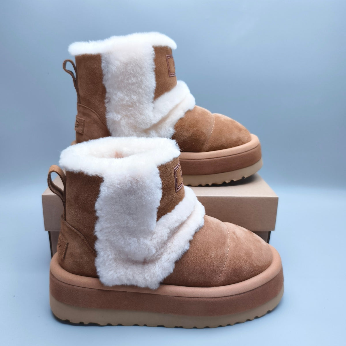 3316 Caterpillar Chunky Sole Mid-Top Casual Shoes — Chestnut (In Stock)