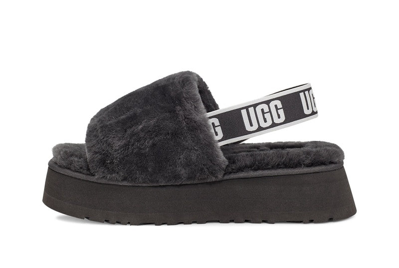 2258 Disco Fluffy Sandals — Gray (In Stock)