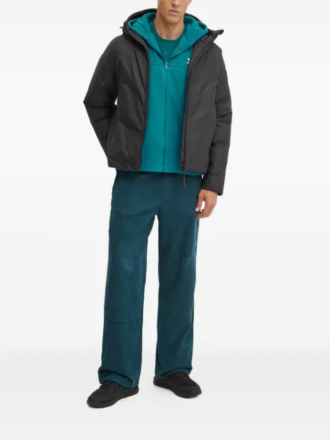 adidas three-stripe detail padded jacket