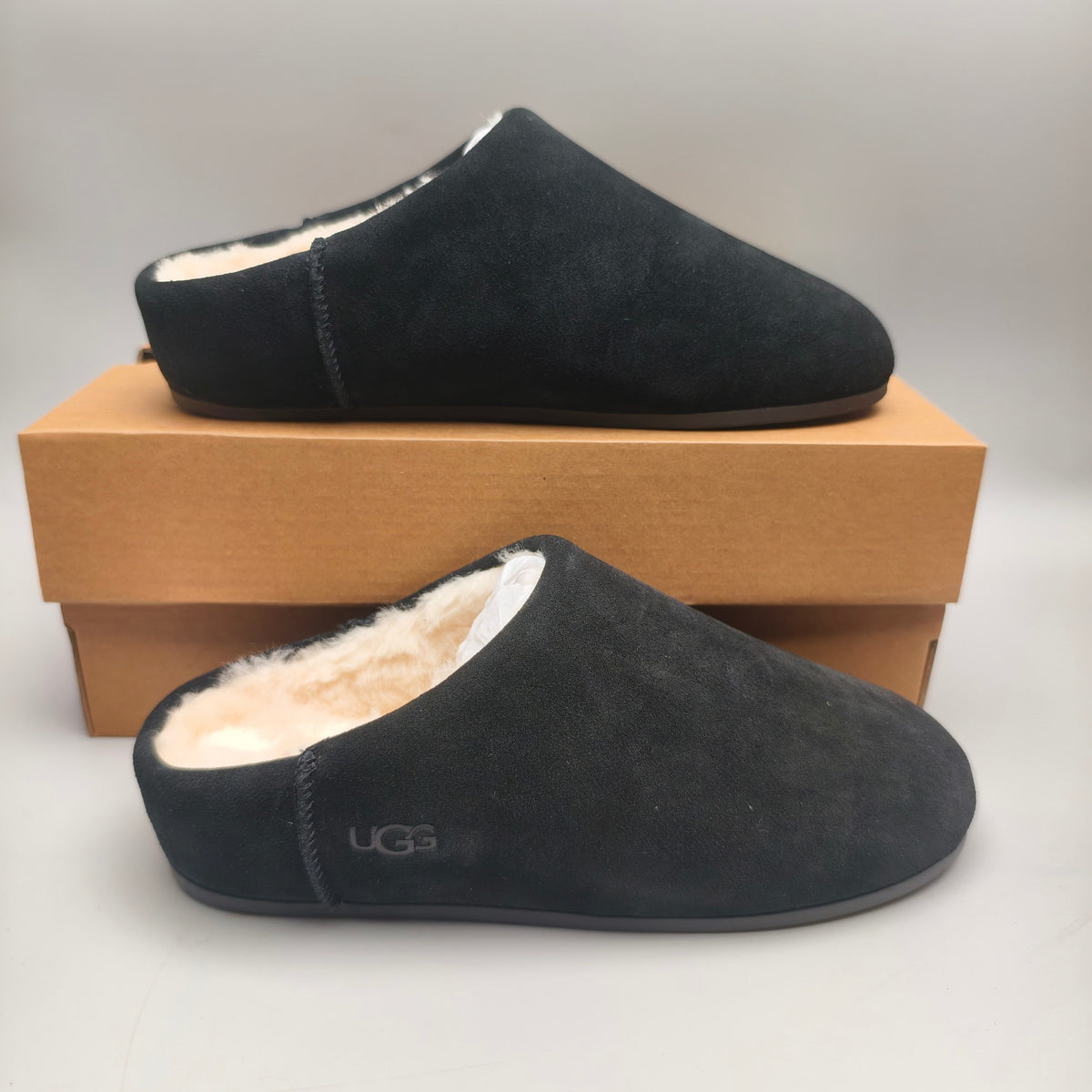 1390 Casual Slip-On Home Shoes — Black (In Stock)