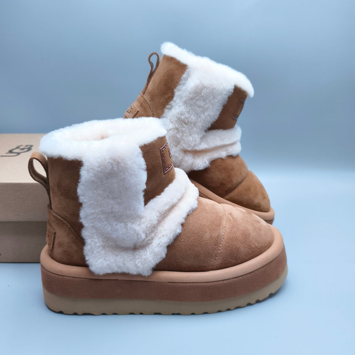 3316 Caterpillar Chunky Sole Mid-Top Casual Shoes — Chestnut (In Stock)