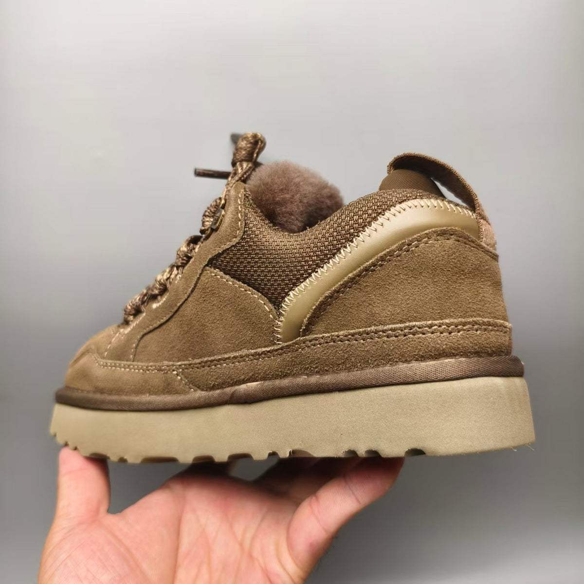 4032 Couple Mesh Sport Casual Shoes — Walnut (In Stock)