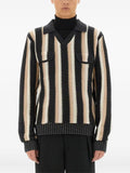 Sasquatchfabrix. striped flap-pocket sweater