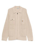 Carhartt WIP logo patch zip chore cardigan