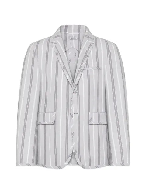 Thom Browne Madras cotton repp stripe sportcoat