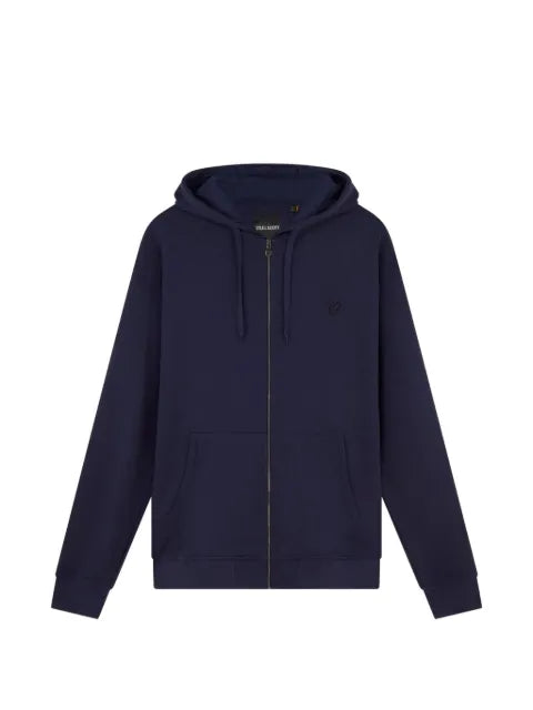 Lyle & Scott embroidered-logo zip-up hoodie