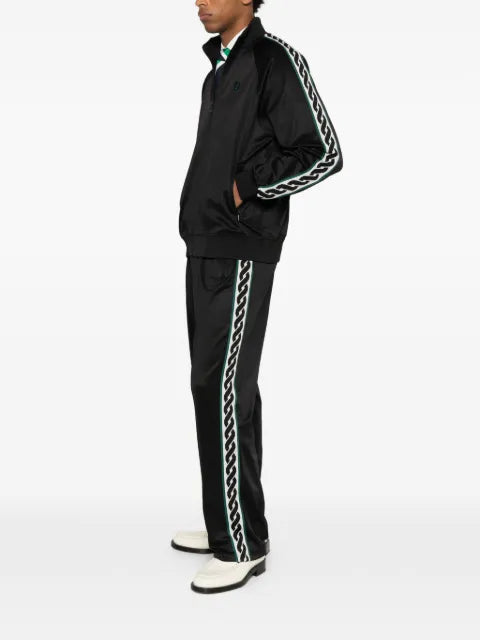 Drôle De Monsieur logo-patch side-stripe jacket