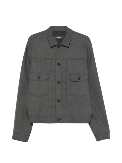 DSQUARED2 button-up pocket-detail jacket