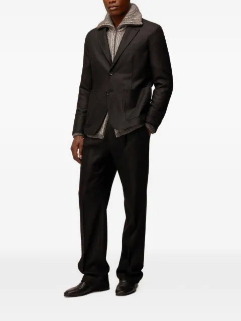 RETORI single-breasted flannel blazer