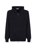 Cruciani zip-up knitted hoodie