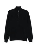 Brioni half-zip knitted sweater