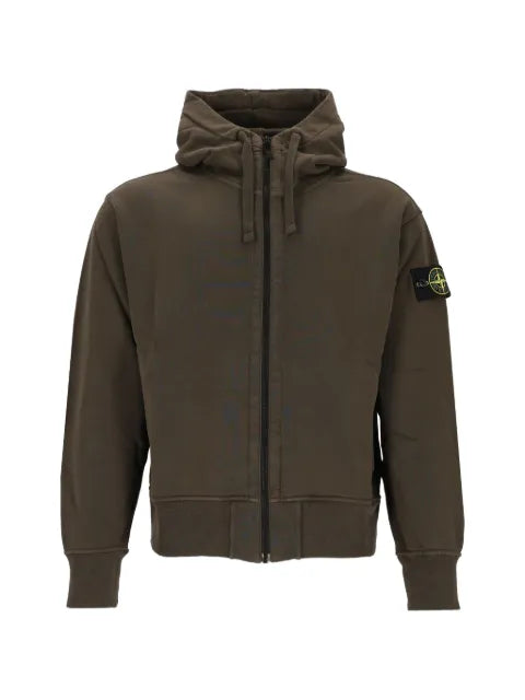 Stone Island 6100009 organic cotton fleece sweatshirt