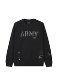 izzue paint-splatter logo-print sweatshirt
