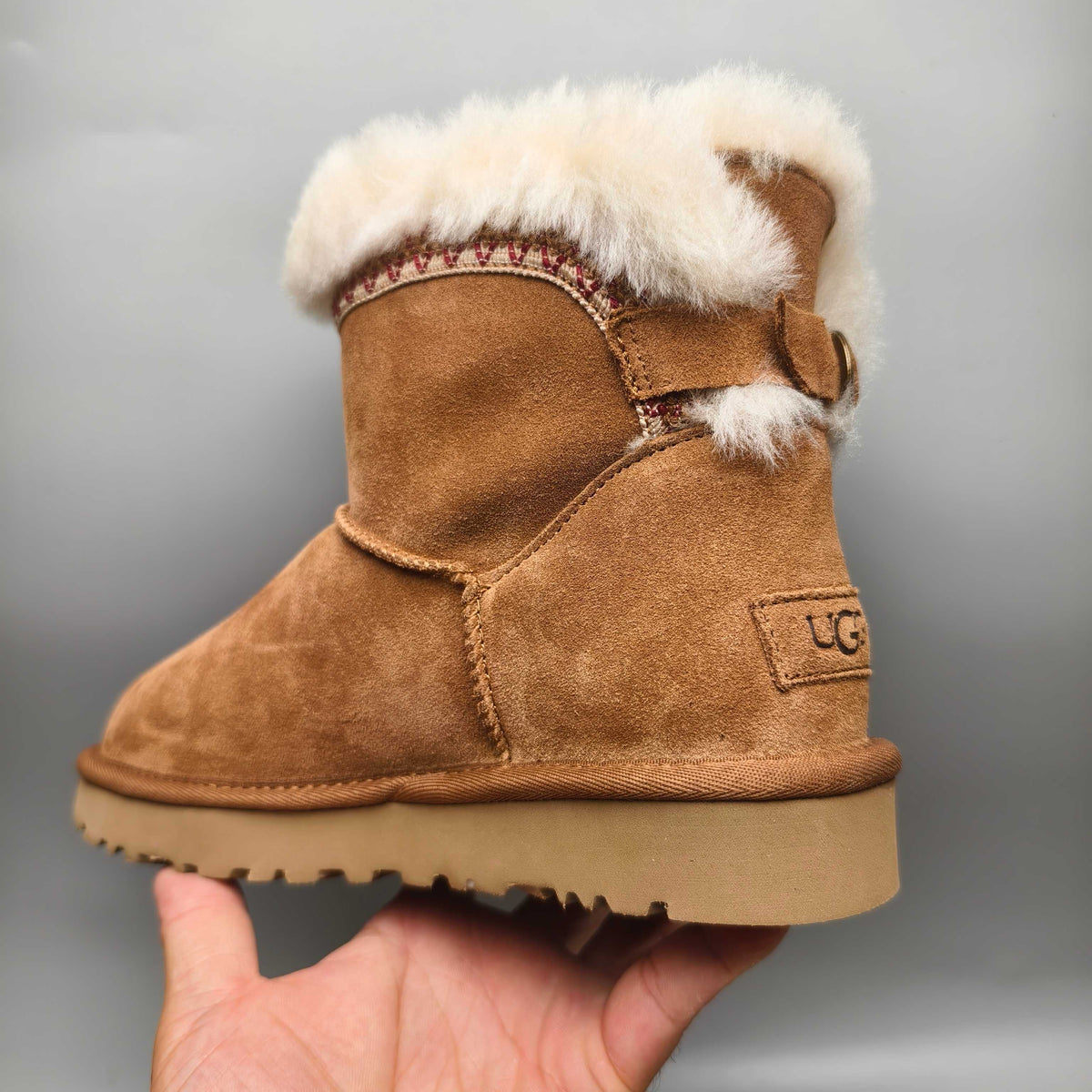 4517 Ethnic Style Back-Strap Shoes — Chestnut (In Stock)