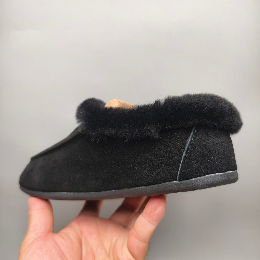 1391 Casual Slip-On House Shoes — Black (In Stock)