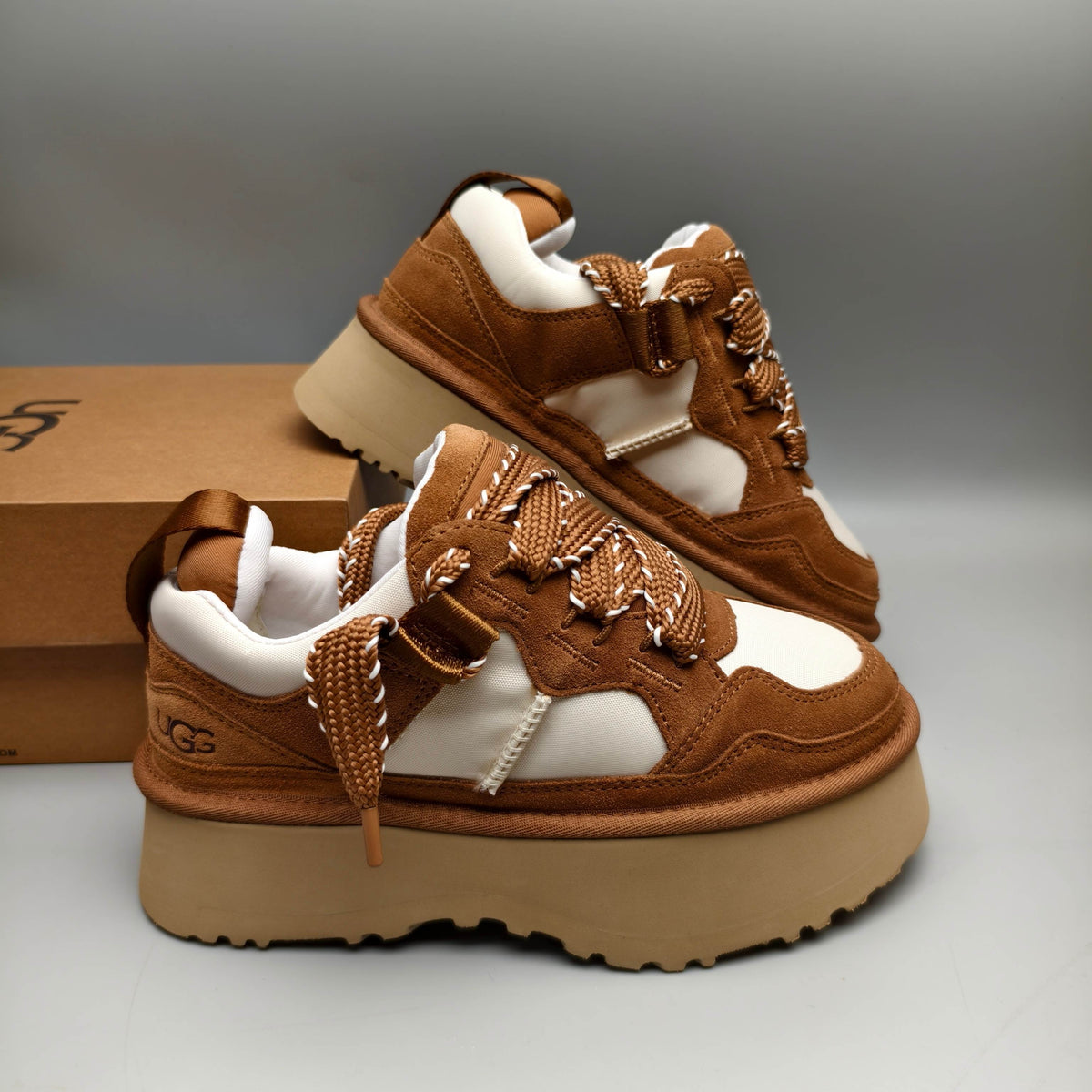 1541 Chunky Dad Sneakers Lace-Up Casual — Chestnut (In Stock)