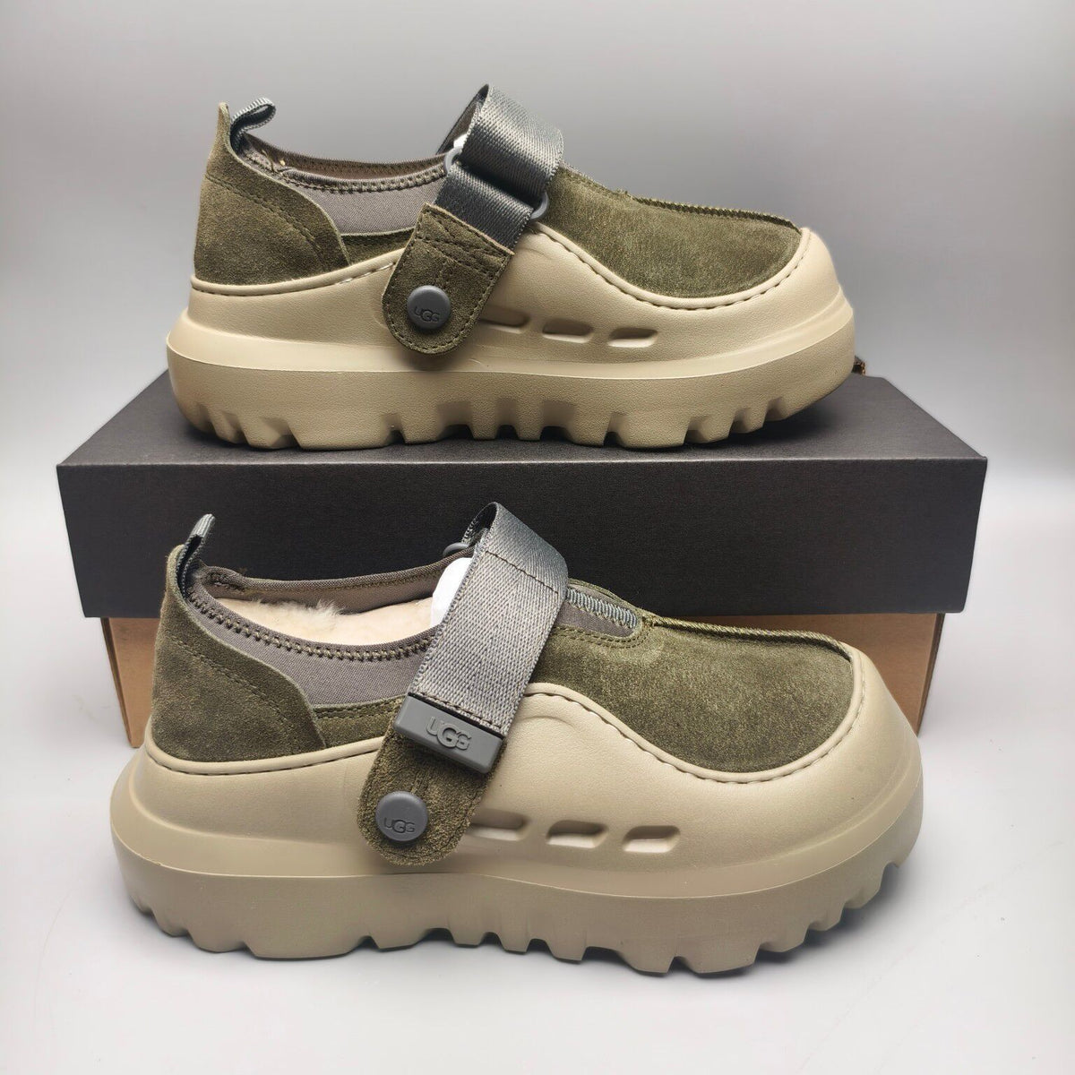 7550 Slip-On Casual Unisex Shoes — Green (In Stock)