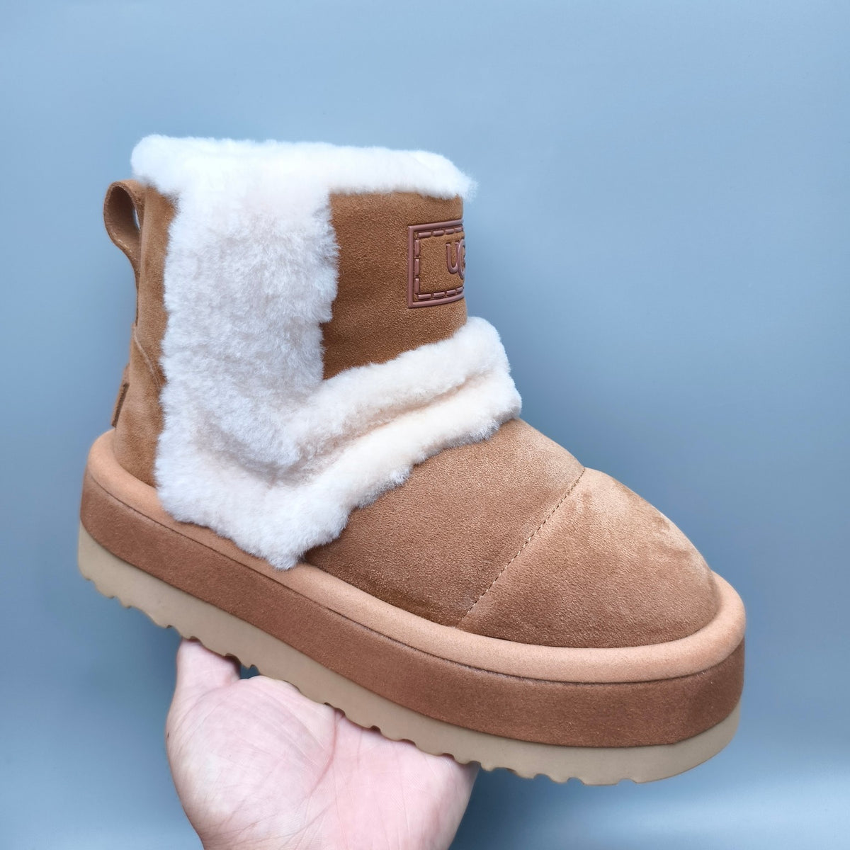 3316 Caterpillar Chunky Sole Mid-Top Casual Shoes — Chestnut (In Stock)