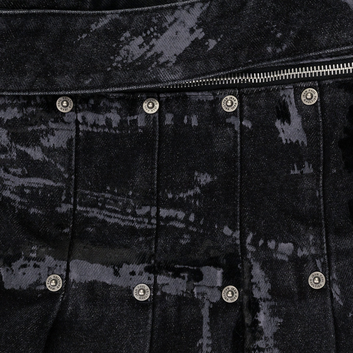 Black Denim Kilt