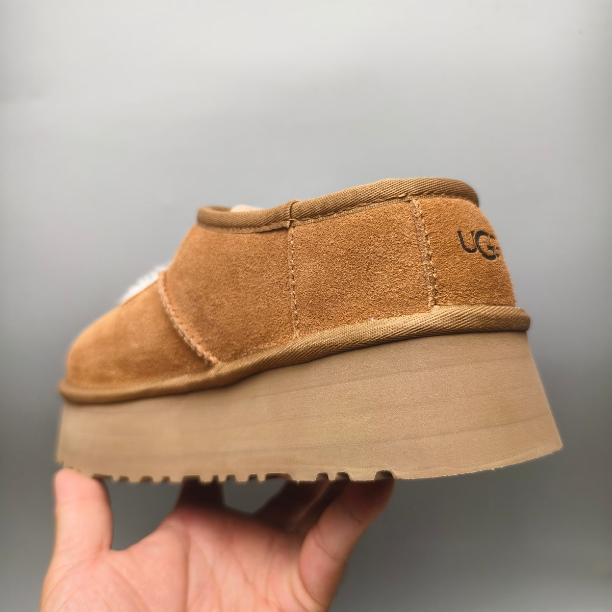 7612 Mary Jane Thick-Sole Fashion Shoes — Chestnut (In Stock)