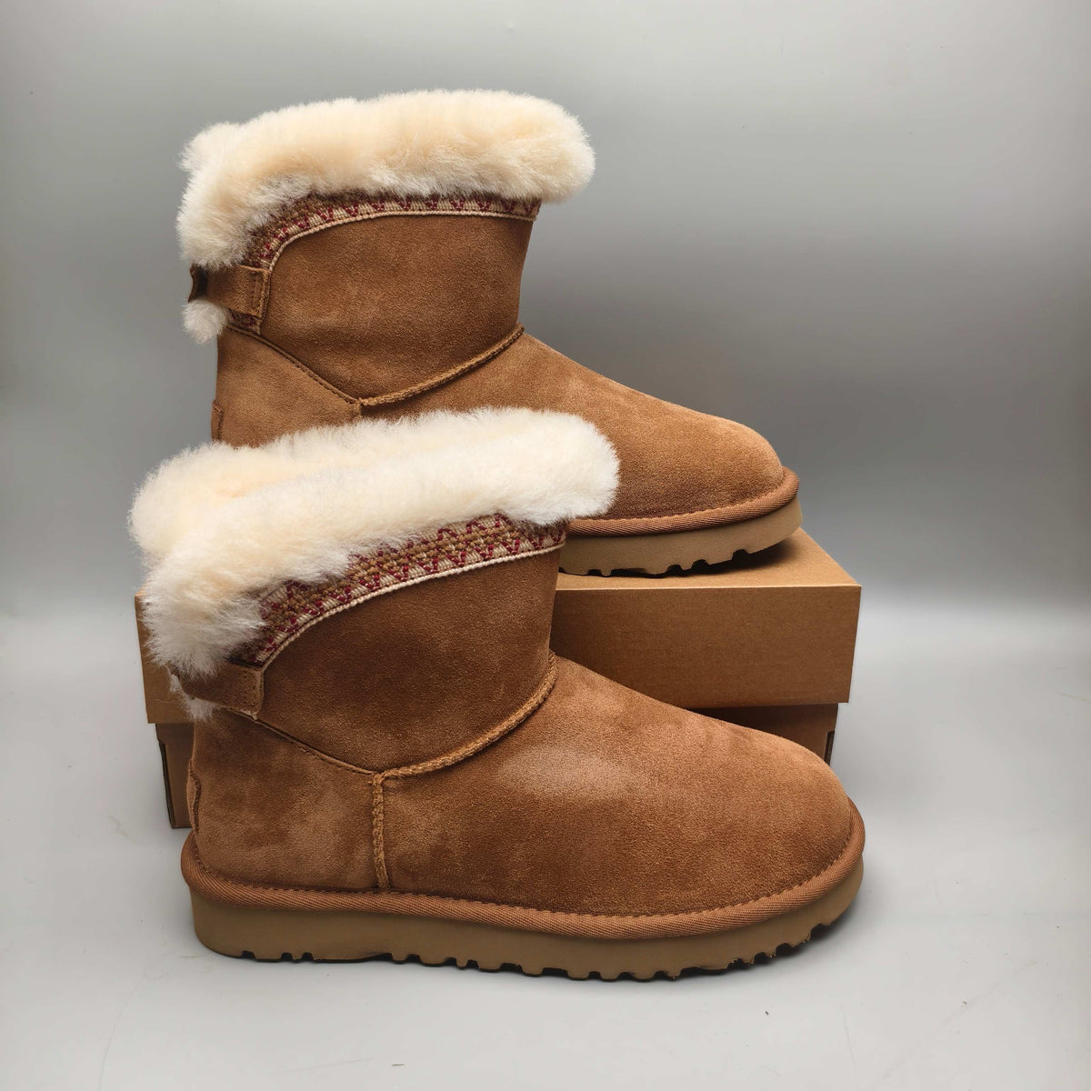 4517 Ethnic Style Back-Strap Shoes — Chestnut (In Stock)