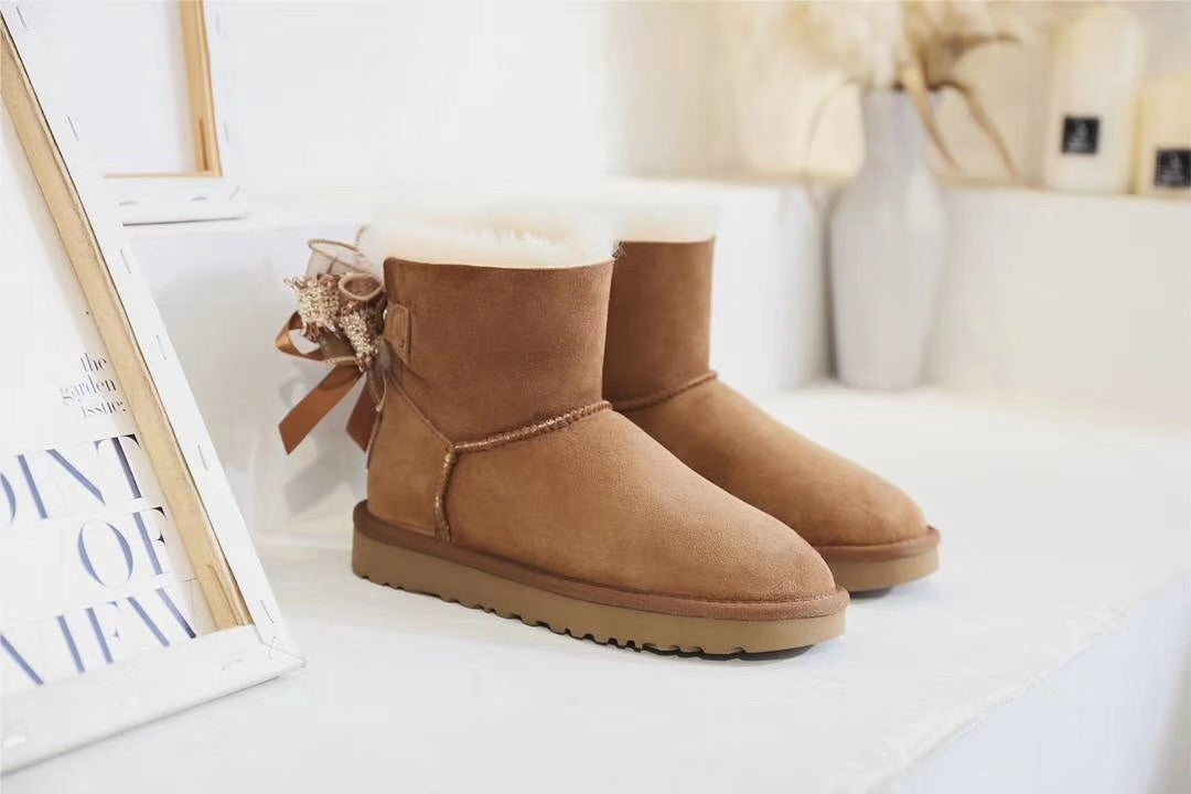 6503 New 3-in-1 Snow Boots — Chestnut Brown