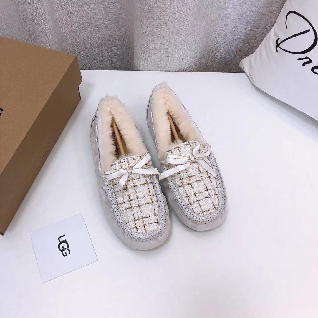 5623小香‌风豆豆‌鞋 ‌御姐范儿十‌足 珍‌珠白