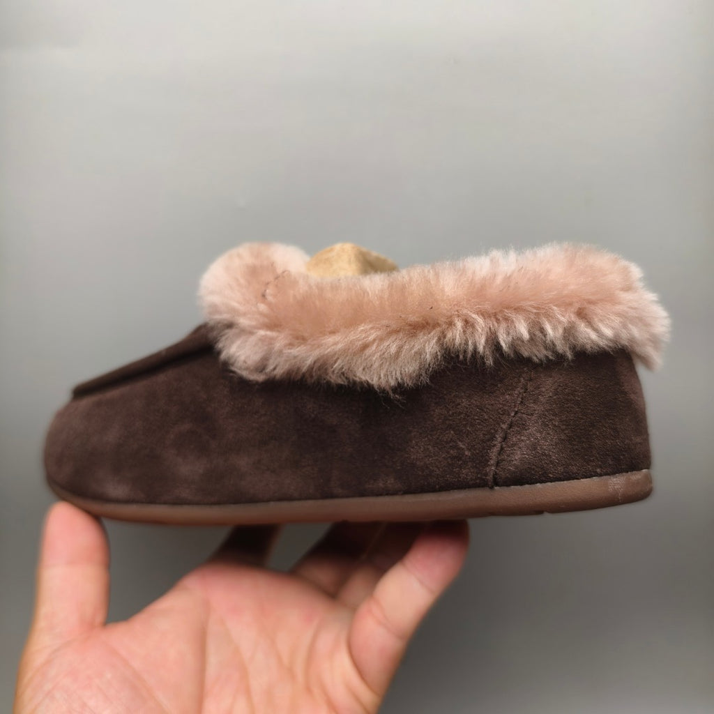 1391 Casual Slip-On House Shoes — Chocolate (In Stock)