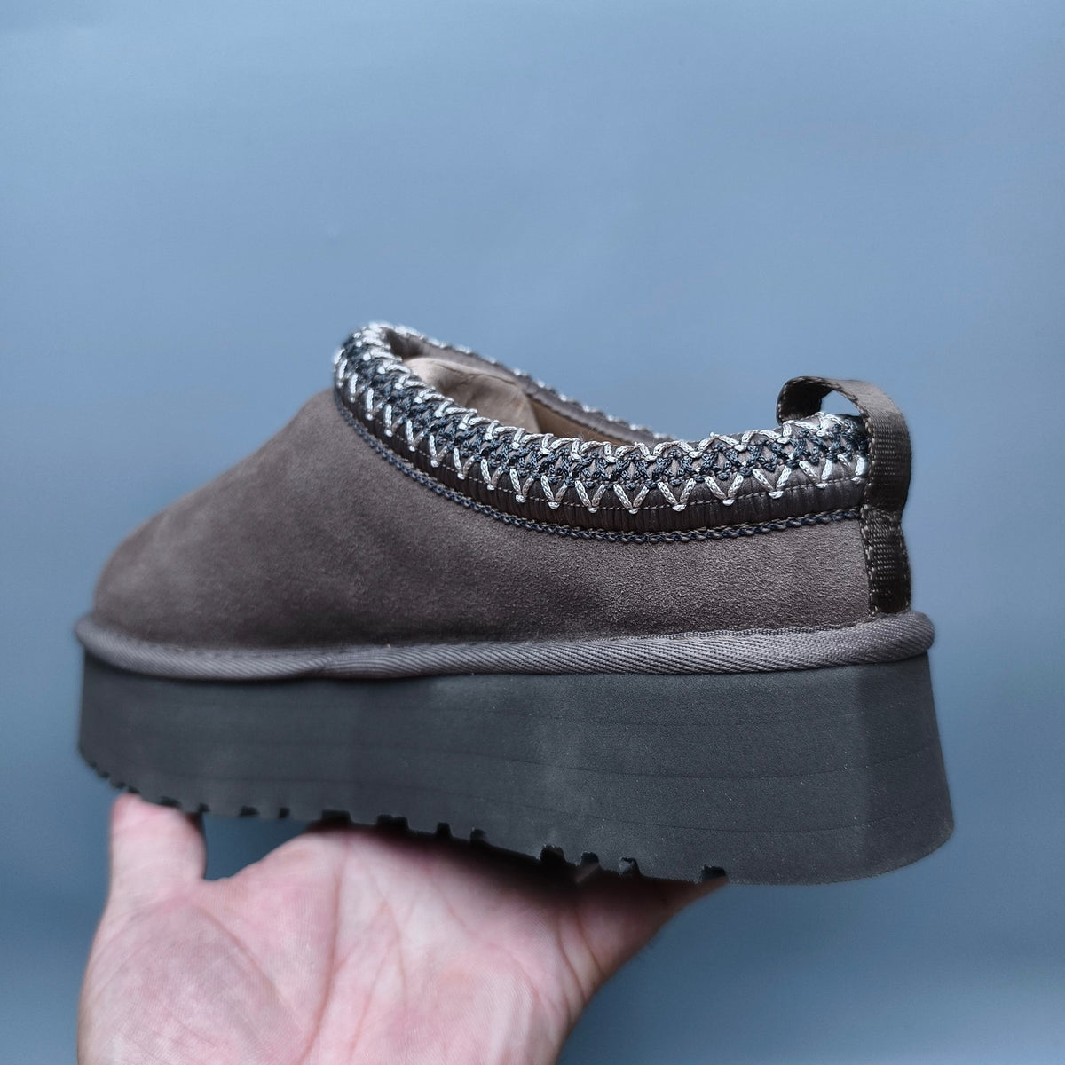 2553-2130 Ethnic Style Chunky Sole Casual Shoes — Walnut Rose (In Stock)