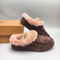 1391 Casual Slip-On House Shoes — Chocolate (In Stock)