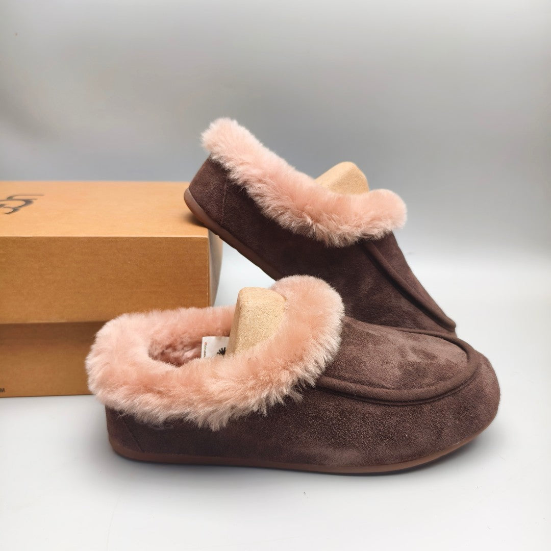 1391 Casual Slip-On House Shoes — Chocolate (In Stock)