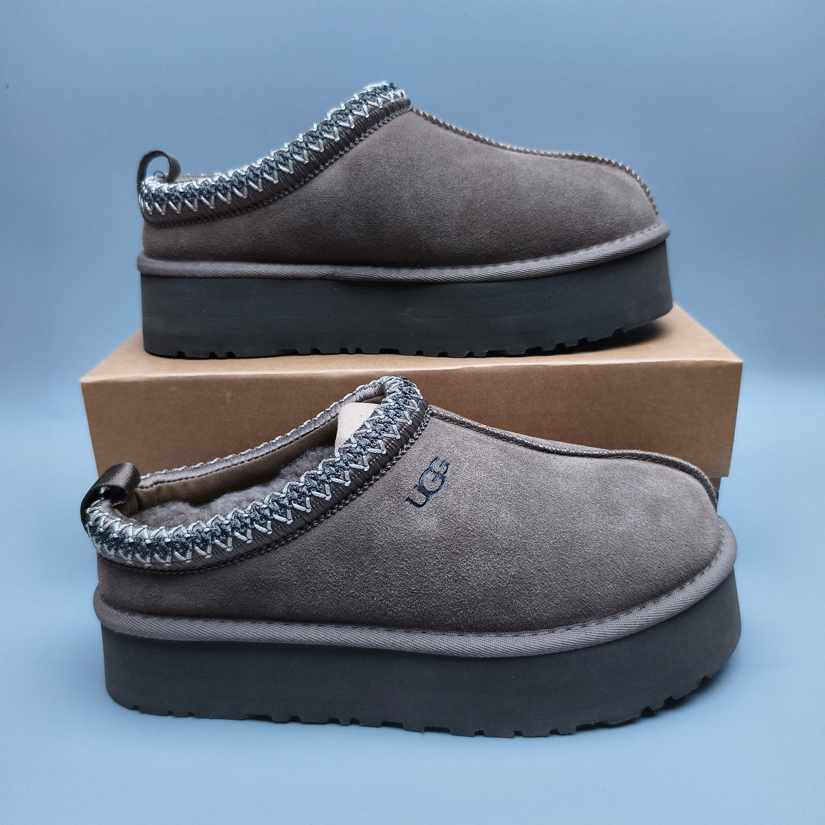 2553-2130 Ethnic Style Chunky Sole Casual Shoes — Walnut Rose (In Stock)