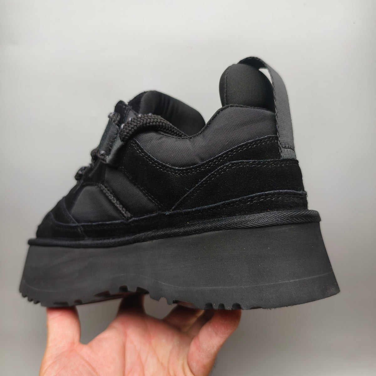 1541 Chunky Dad Sneakers Lace-Up Casual — Black (In Stock)