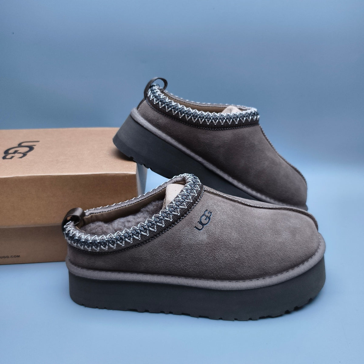 2553-2130 Ethnic Style Chunky Sole Casual Shoes — Walnut Rose (In Stock)