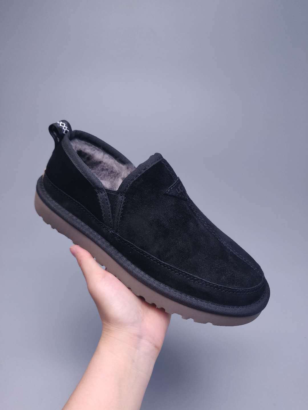 3455 Men's Slip-On Low-Top Shoes — Black (In Stock)