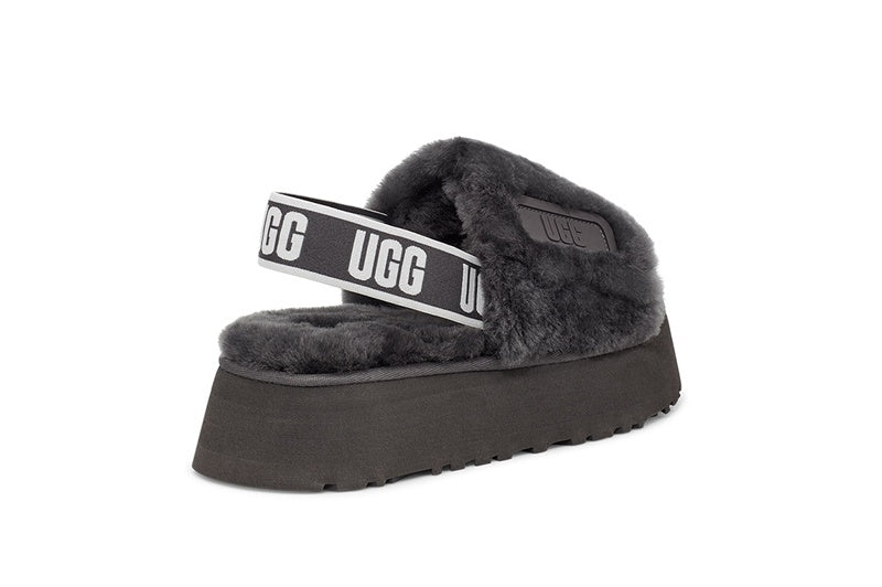 2258 Disco Fluffy Sandals — Gray (In Stock)