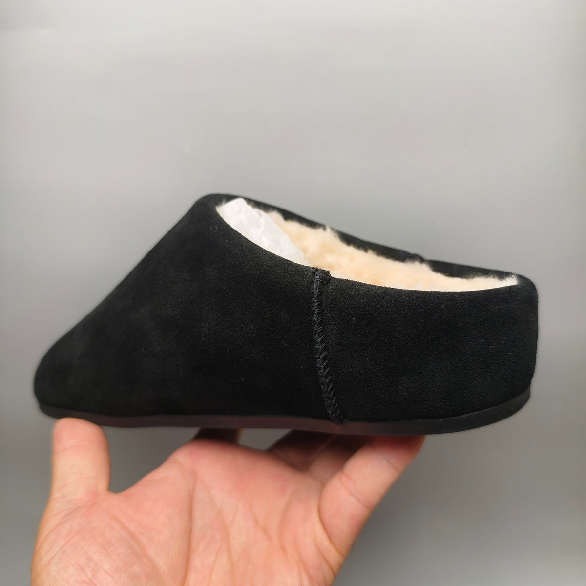 1390 Casual Slip-On Home Shoes — Black (In Stock)