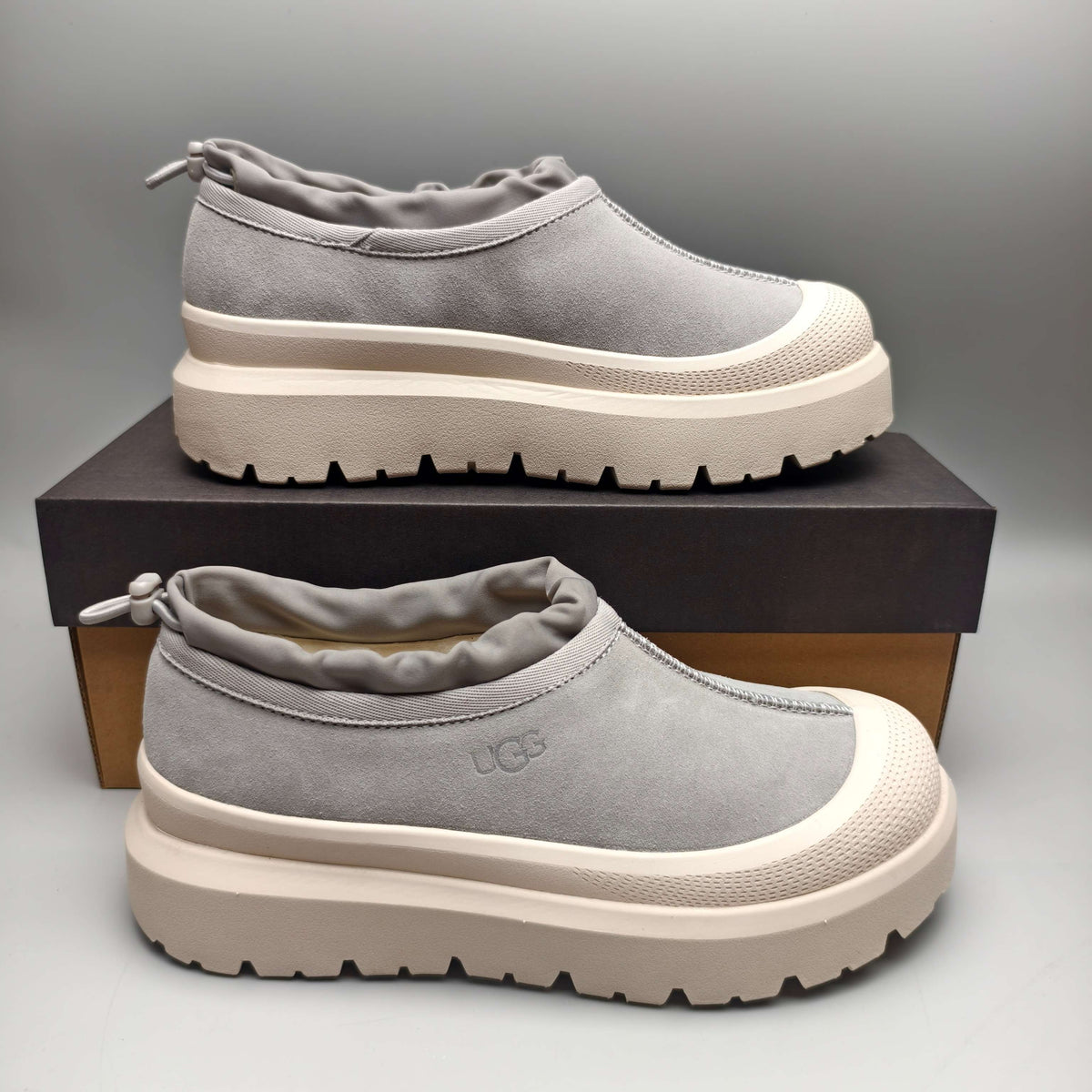 4096 Slip-On Casual Streetwear Shoes — Light Gray (In Stock)