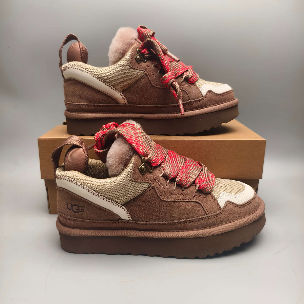 4032 Couple Mesh Sport Casual Shoes — Antelope Brown (In Stock)